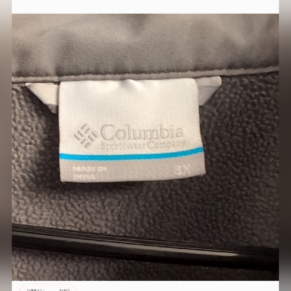 Columbia Men's Ascender Softshell Jacket Water/Wind Resistant City Gray Size 3X - Picture 4 of 6